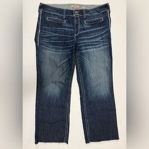 Ariat Women's Real Denim Jeans Mid-Rise Distressed Ankle Size 20WR (0085)